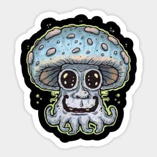 Tentacle Toadstool Sticker